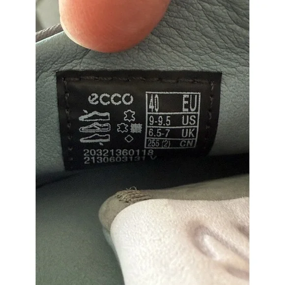 ECCO Chunky Sneakers‎ Womens 9 US 40 EU Multicolor Grey Casual Shoes Athletic - Picture 6 of 10